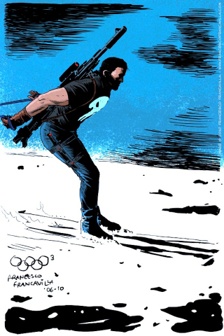 Illustration for article titled Iceman Should Really Be in These Superhero Winter Olympics Drawings